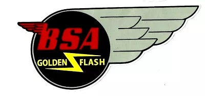  Bsa Golden Flash  Decal Sticker Fuel Tank Motorcycle Motorbike Indian Ariel  • $3.69