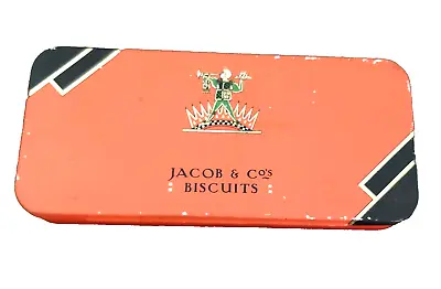 Vintage Jacob's & Co Free Sample Cream Crackers Biscuit Tin In Good Condition • £10