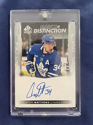 2022-23 Auston Matthews Marks Of Distinction Auto Sp Authentic /25 • $290.71