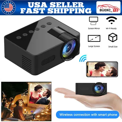 Mini Portable Projector 1080P HD Video Home Theater Home Cinema Phone Projector • $32.85