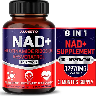 NAD+ Nicotinamide Riboside 12970mg With Resveratrol Quercetin - Cellular Energy • $23.95