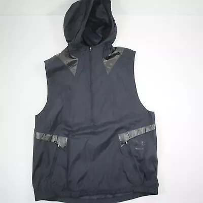 Under Armour Mens Nylon Sports Vest 42  XL Fitted Black 1320977 NEW! • $48.49