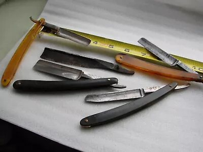 Lot Of 5 Vintage & Antique Straight Razors For Parts Or Repair Sold As Is • $22.99