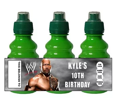 £1.30 • Buy PERSONALISED WWE Wrestling  FRUIT SHOOT BOTTLE LABEL Party Bag Fillers