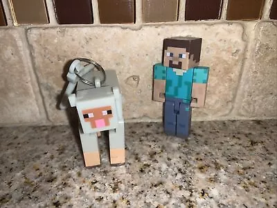  Minecraft Hangers Series KEYCHAIN AND FIGURE LOT #0736 • $8