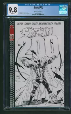 Spawn #200 CGC 9.8 Todd McFarlane B&W Sketch Cover 1:50 Variant • $339.95