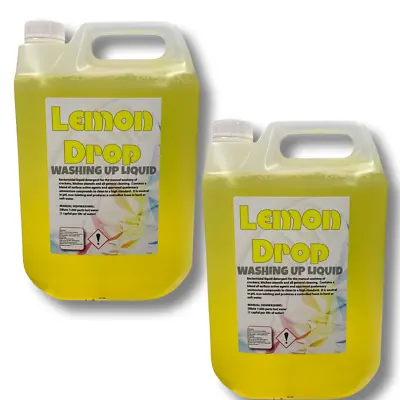 Washing Up Liquid LEMON DROP THICK 2X5L. • £15.99