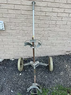 Vintage AJAY Arnold Palmer Wheel Push/Pull Golf Cart Folding Cart. Collapsible. • $40