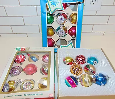 Lot Of 26 MCM Franke & Coby Mercury Glass Christmas Ornaments 1 3/4  Assorted • $30