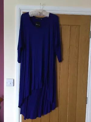 £23.99 • Buy Yong Kim Hi Low Tunic Blue NWOT