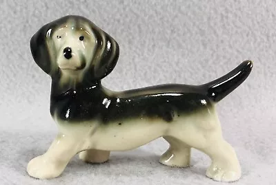 Vintage Dachsund Dog Porcelain Figurine Japan Weiner Dog Standing • $9.95