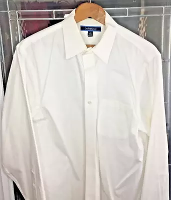 Mens Croft & Barrow Men's Dress Shirt Size 17 34/35 No Iron  Classic Fit • $12.95