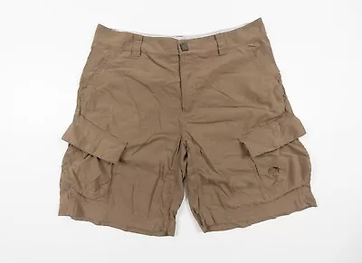 Mountain Hardwear Shorts Adult Size 34 Brown Cargo Pockets Outdoors Lightweight • $10.49