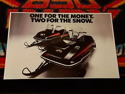 🏁 ‘80 YAMAHA ENTICER 250 & 340 Snowmobile Poster Vintage Sleds (For The Money) • $21.88