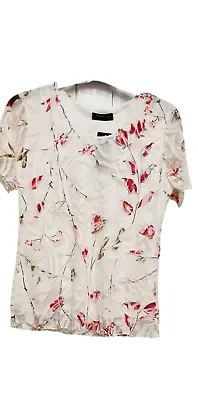 £24.99 • Buy Ladies Women Forever By Michael Gold Cream Net Top Size M TO XXL