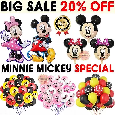 Mickey Minnie Mouse Theme Birthday Party Foil Air Fill Balloon UK Seller • £7.99