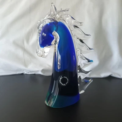 £45 • Buy V. Nason & C. Murano Glass Horse Head Bust Sculpture