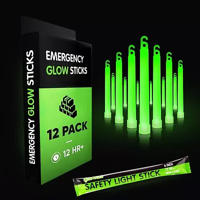 Emergency Glow Sticks W 12 Hours Duration Individually Wrapped Industrial Grade • $19.38