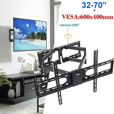 Full Motion TV Wall Bracket Mount Swivel For LG Samsung 32  40 55 60 65 70  Inch • £29.99