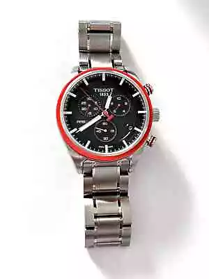 Tissot PRS 516 Men Watch Chronograph Stainless Steel Black Dial T1004171105101 • $330