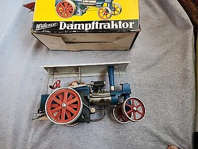 Vintage Wilesco D40 TOY STEAM ENGINE TRACTOR - MADE IN GERMANY Original W/ Box • $189