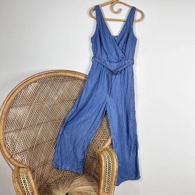 $55 • Buy Forever New Denim Jumpsuit One Piece Blue Size 10 S 