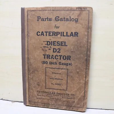 CAT Caterpillar D2 Tractor Dozer Crawler Parts Manual Book Catalog 5J SERIES OEM • $65