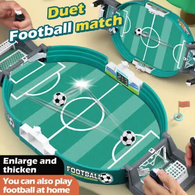 Funny Football Table Game For Kids Adults Tabletop Soccer Interactive Toys Gift • £16.59