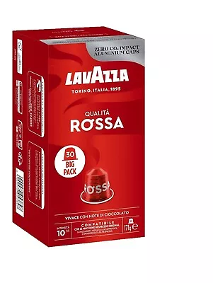 Lavazza Qualità Rossa Coffee Capsules - Compatible With Nespresso Machines - 30 • $14.15