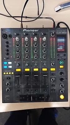 Pioneer DJM-800 Professional 4 Channel Digital DJ Mixer Black In Good Condition • £470