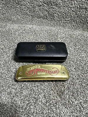 Hohner 125th Anniversary Limited Edition Golden Melody Harp Harmonica! • $50.96