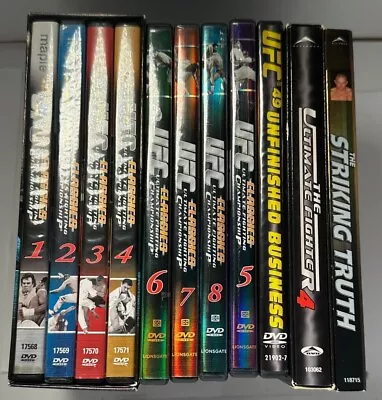 UFC BIG DVD Bundle Lot - Collections - 11 DVD's Total - Good To Brand New • $55.41