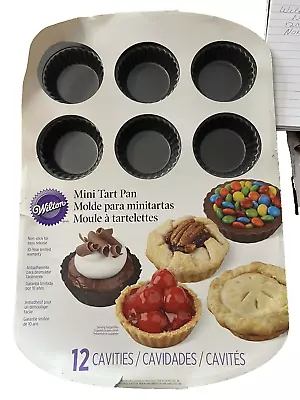 NEW Wilton Mini Tart Cupcake Heavy Duty Baking Pan NON STICK • $11.66