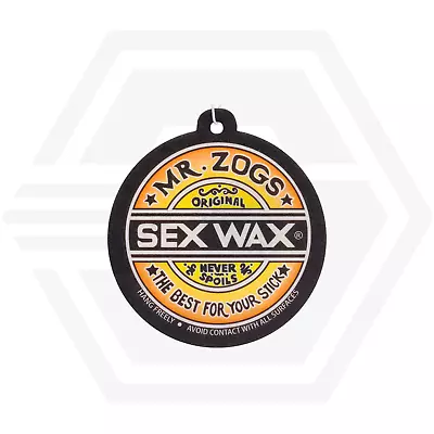 Sex Wax Coconut Air Freshener Fragrance - Mr Zogs Original Genuine Hanging Card • £5.99