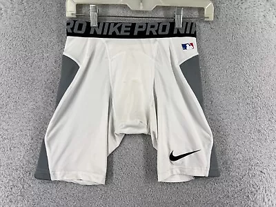 Nike Pro Combat Shorts Mens Large White MLB Sliding Compression Dri-Fit • $15.94