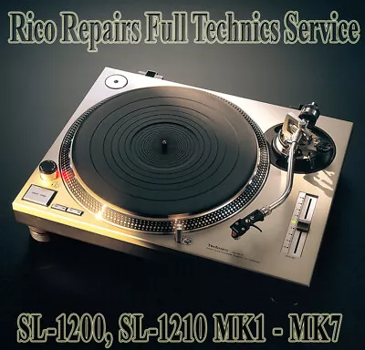 £0.99 • Buy Technics 1200 1210MK2-MK5 Turntable  REPAIR SERVICE  Cables Tonearm Pop Up Light