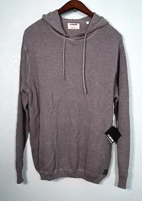 NEW $130 Linksoul Waffle Hoodie Cotton Cashmere Blend Golf Heather Gray Mens L • $71.96