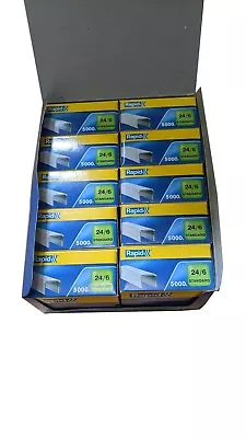 £18.95 • Buy 10 Pack Of 5000 Rapid Standard Staples Soft Wire Comfort Galvanised Office Desk