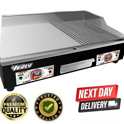 £264.99 • Buy Commercial 73cm Wide Electric Griddle Hotplate, Burger Grill BBQ Flat/Ribbed
