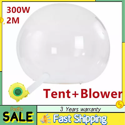 2M Inflatable Commercial Grade PVC Clear Eco Dome Camping Bubble Tent W/Air Pump • $518.70