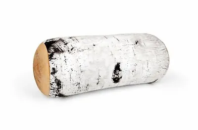 Microbead Log - Perfect Therapy Pillow - Squishy Soft Microbeads Birch Wood • $22.95