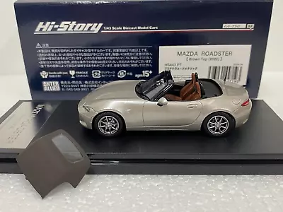 1:43 HI STORY HS443PT MAZDA ROADSTER 2022 MX-5 MIATA Scale Model Car Diecast • $88.80