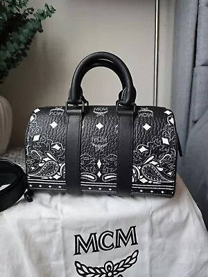 MCMo Aren Bandana VI Boston Small Bag • $695