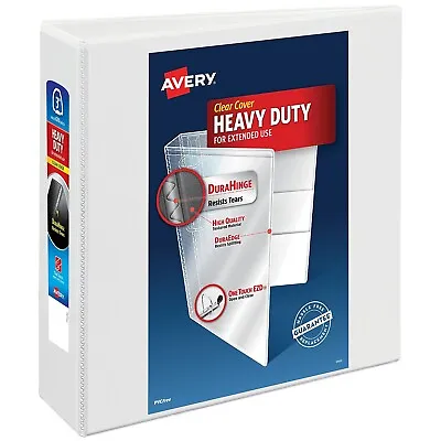 Avery Heavy-Duty 3  3-Ring View Binder White (79193) 318402 • $14.62