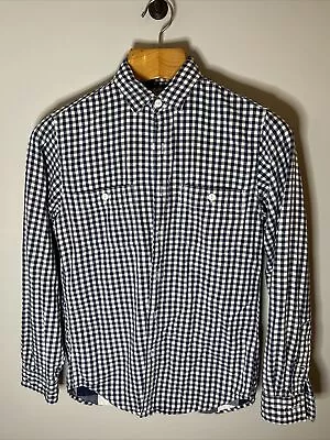 J Crew Authentic Workwear Mens Small White Blue Button Down Long Sleeve Shirt • $15