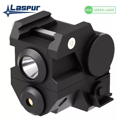 LASPUR Mini Tactical Green Laser Sight With CREE LED Flashlight Combo For Pistol • $37.98