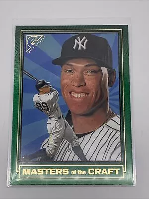 AARON JUDGE Topps 2021 Gallery Masters Of The Craft 004/250 Green #MTX-13 • $20.98