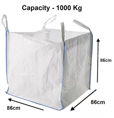 Tonne Bags Garden Waste Bags - Large Heavy Duty Large Refuse Sacks With Handles • £6.20