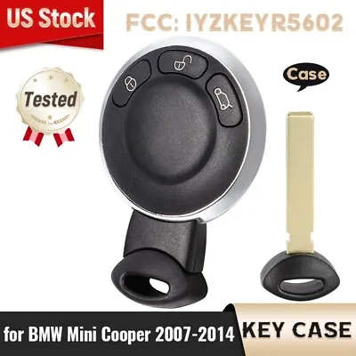 Remote Key Shell Case Fit For BMW Mini Cooper R56 R57 R58 R60 R61 3 Button Fob • $10.38