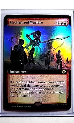 2022 Magic The Gathering Brother's War Extended Art Foil #338 Mechanized Warfare • $1.98